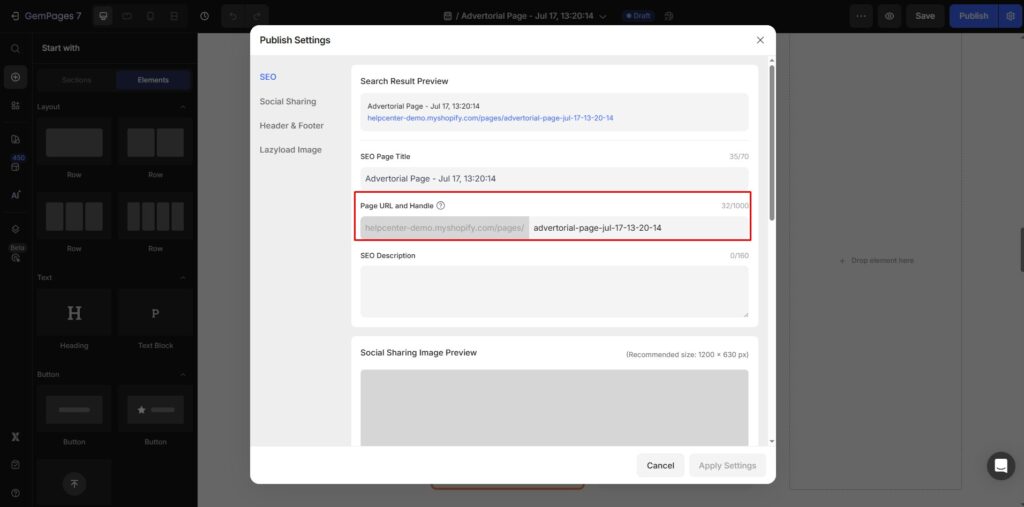 Change the URL Handle of your Page - Help Center