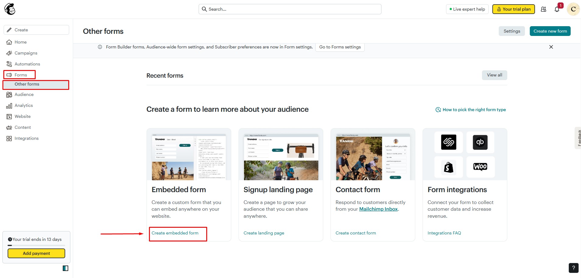 mailchimp-create-embed-form