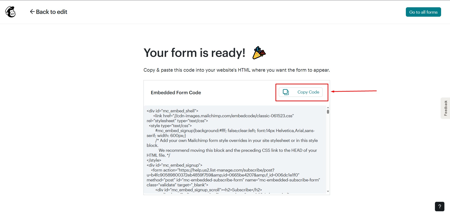 mailchimp-copy-code