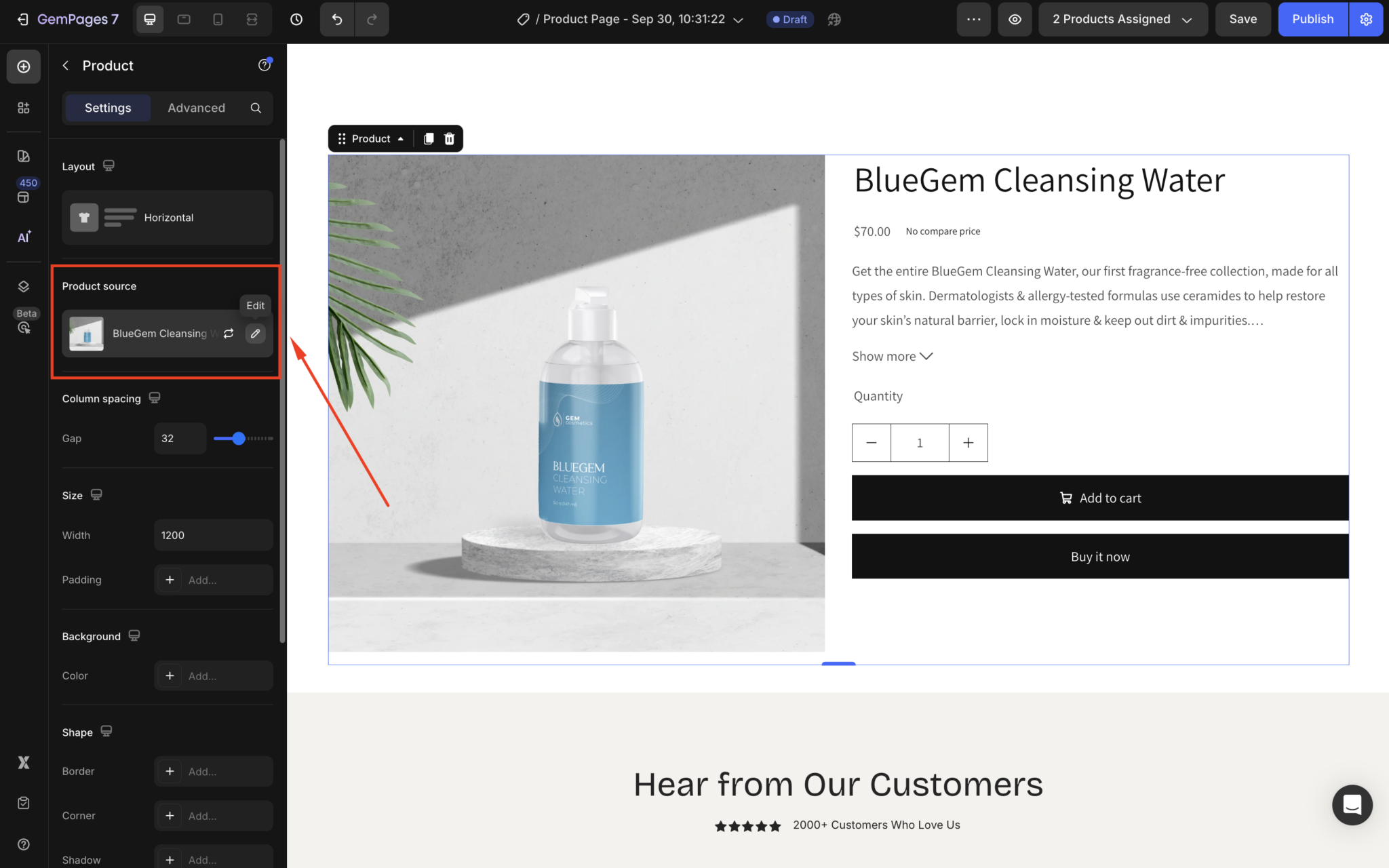 Product Image Element - Help Center