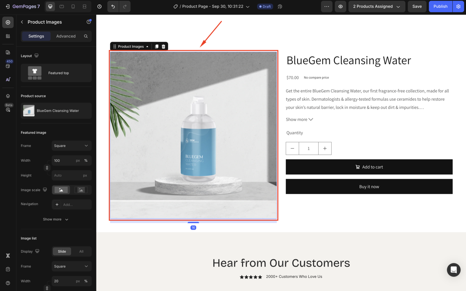 Product Image Element - Help Center