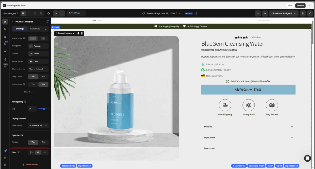 Product Image Element - Help Center