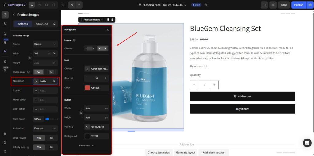 Product Image Element - Help Center