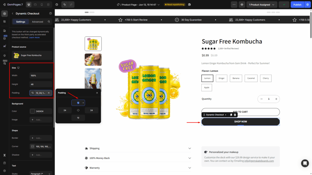 Dynamic Checkout Button Element - Help Center