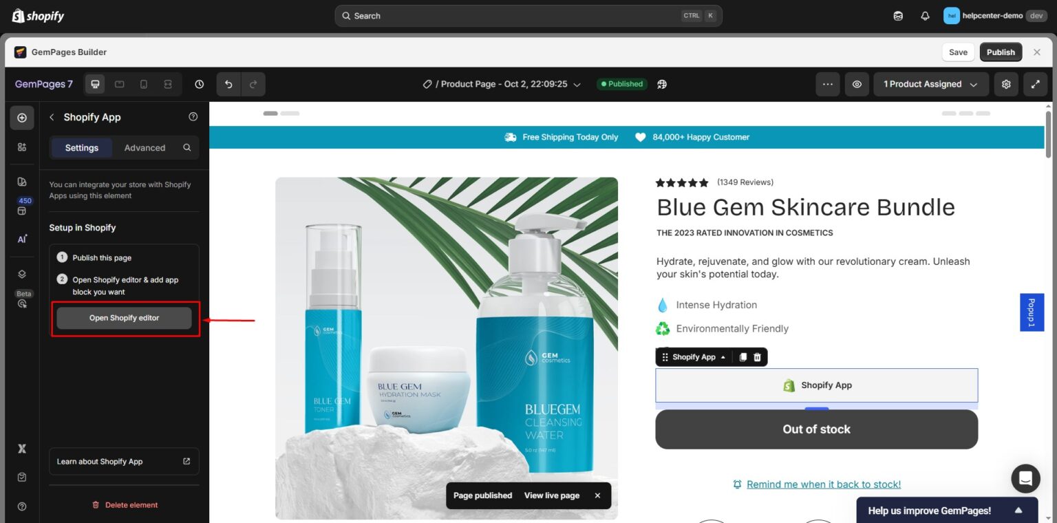 Shopify App Element - Help Center