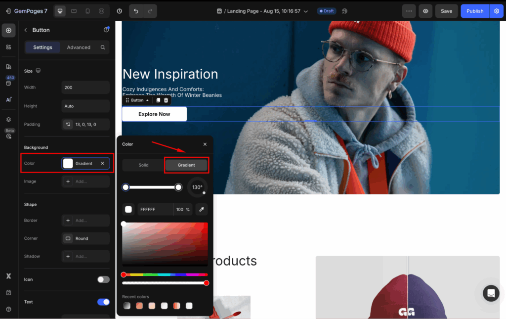 Add a Gradient Background - Help Center