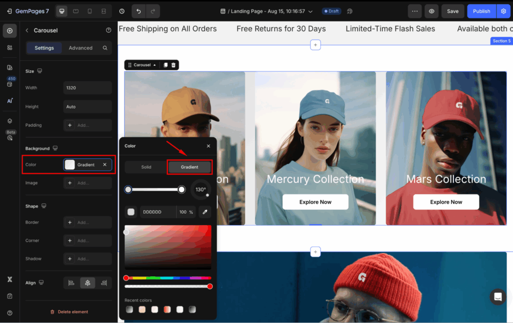 Add a Gradient Background - Help Center