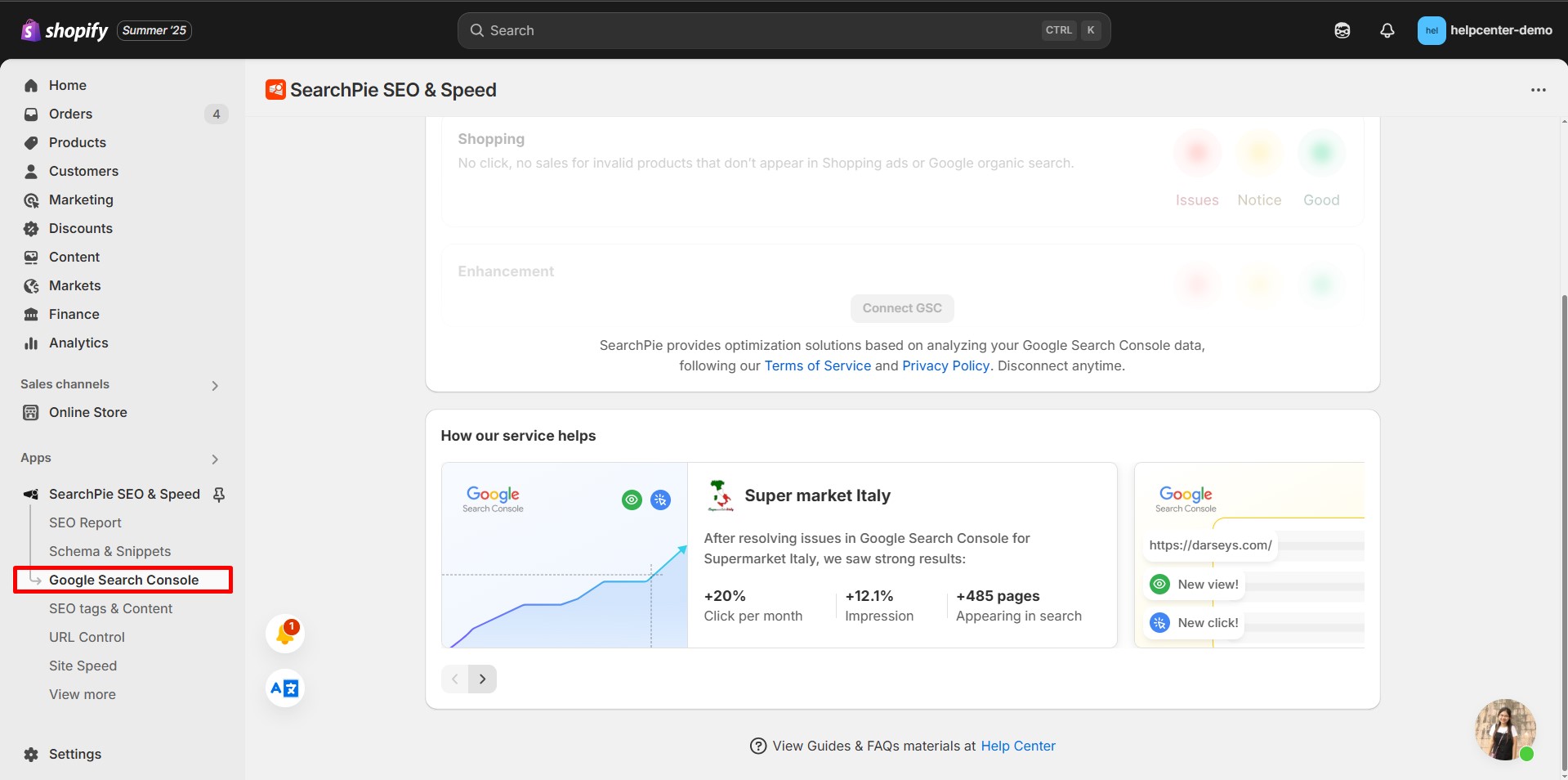 searchpie-search-console