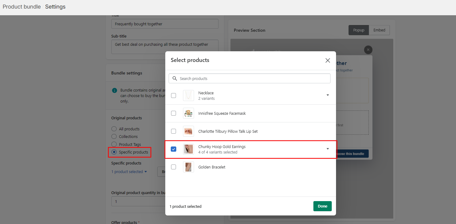 Create a Qikify product bundle offer.
