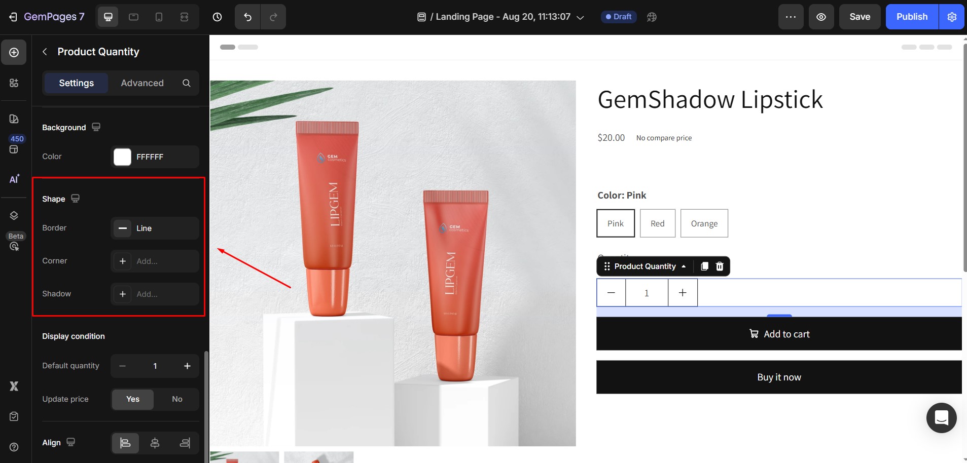 product-quantity-shape