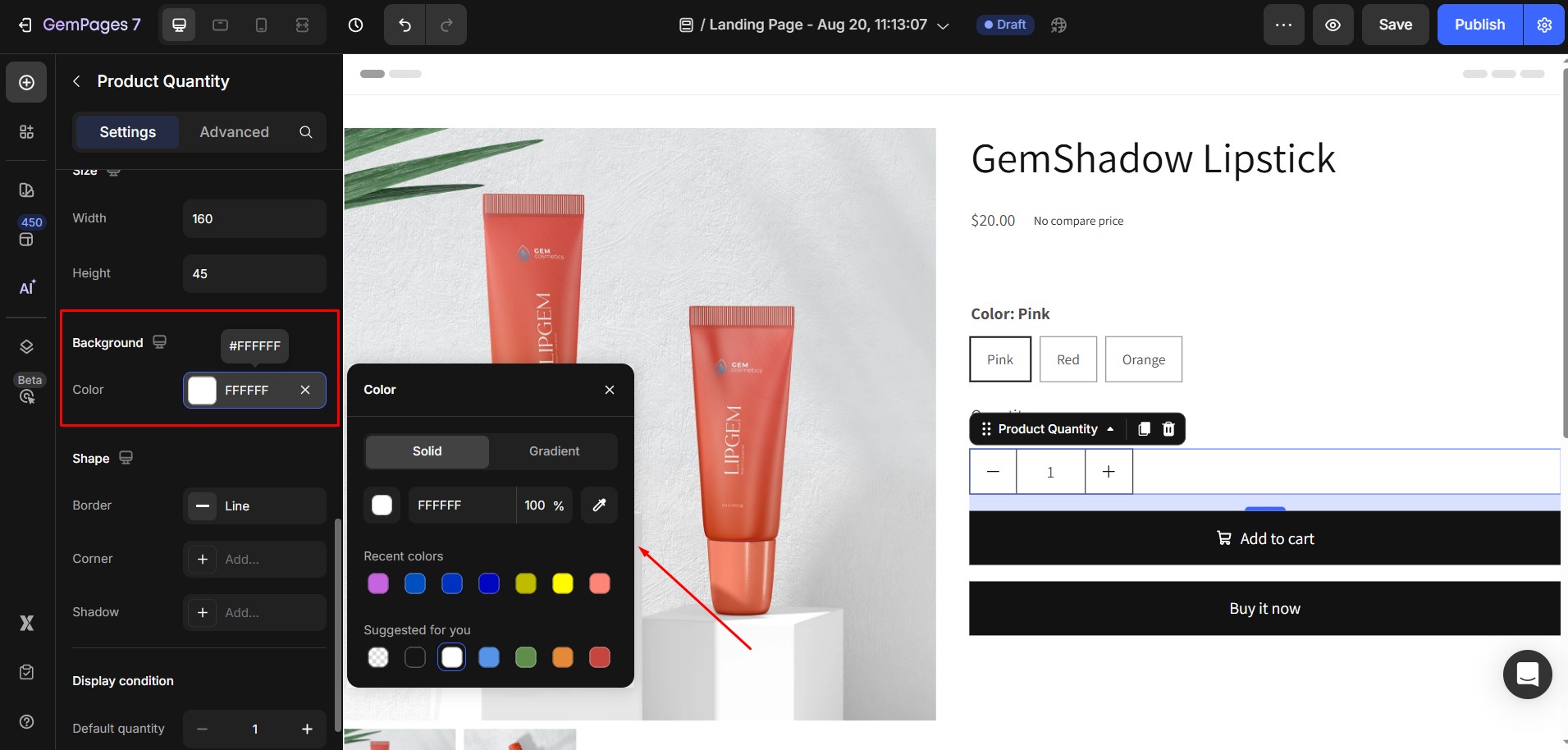 product-quantity-background