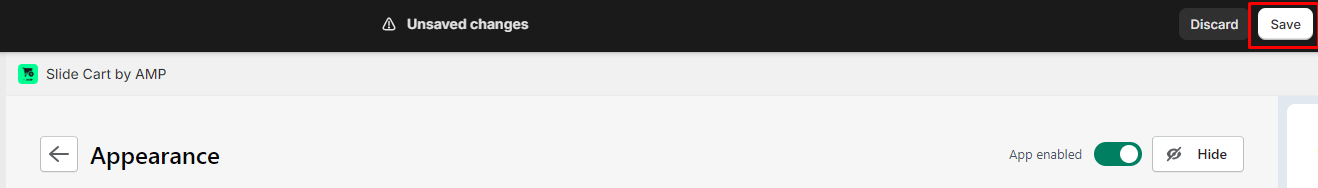 add slide cart drawer by amp with gempages step 3