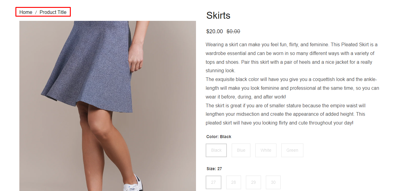 what is breadcrumb element