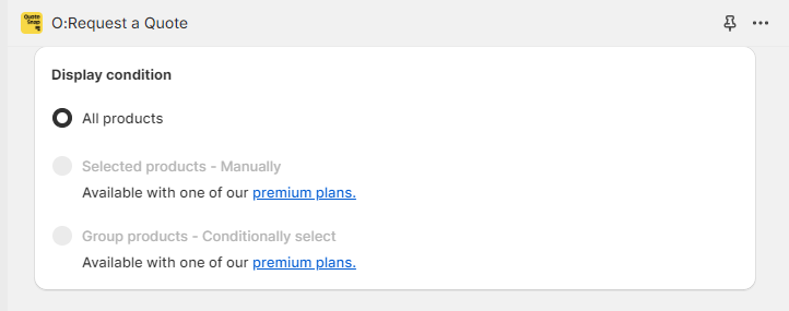 display condition in o:request and hide price 