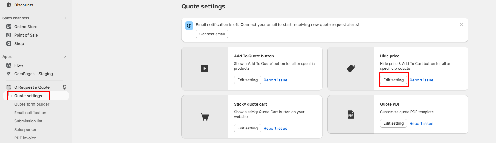 hide price in O:request and hide price 