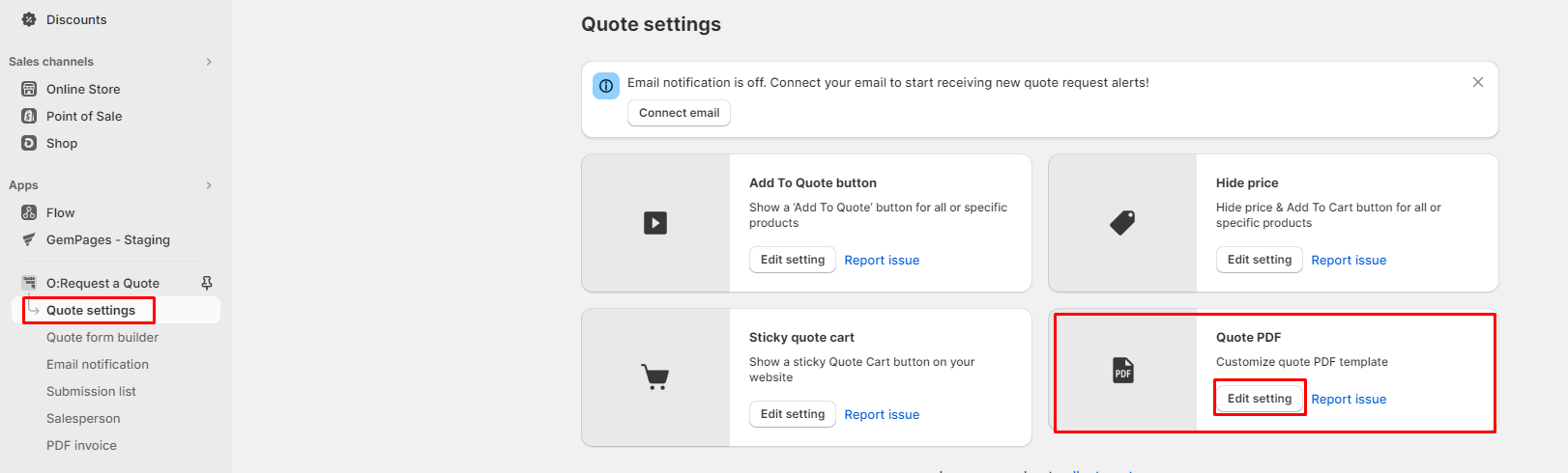 add quote pdf in O:Request and Hide Price 