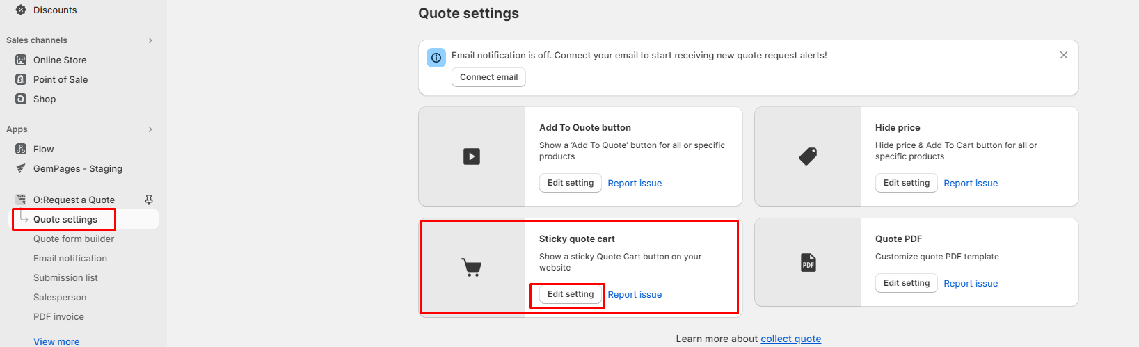 add sticky cart in O"Request and hide price 
