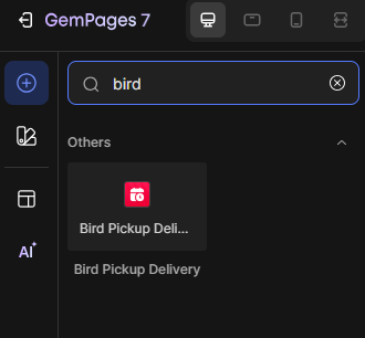 set up Bird Pickup Delivery Date with gempages