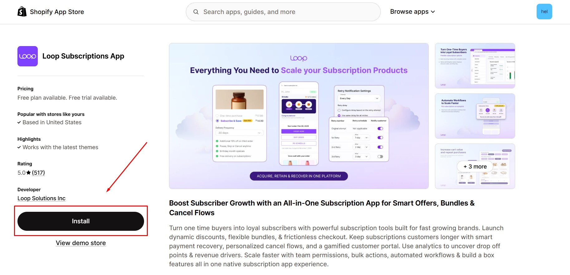 loop-subscription-install