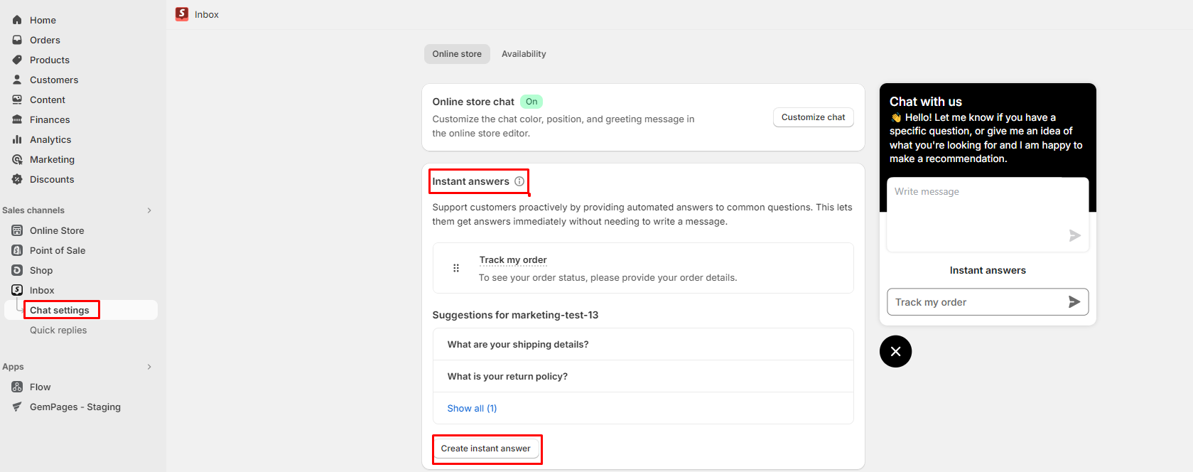 Shopify Inbox - Help Center