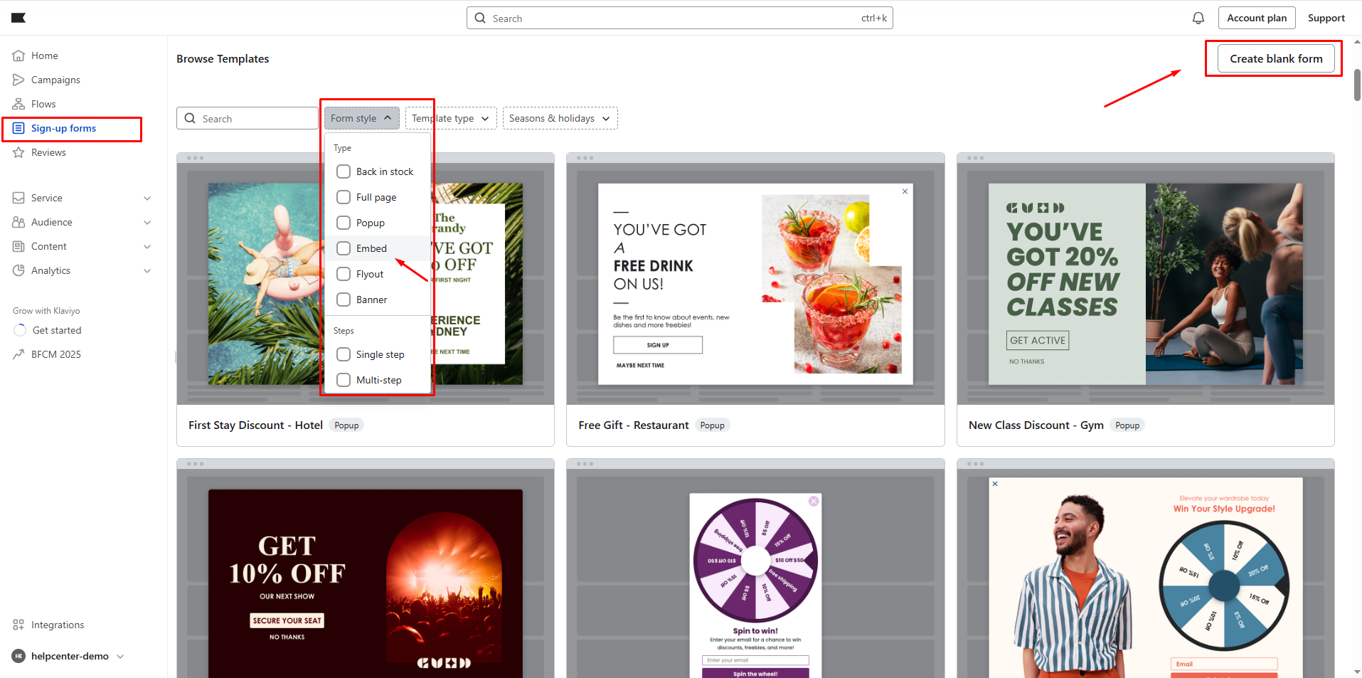 create-klaviyo-template