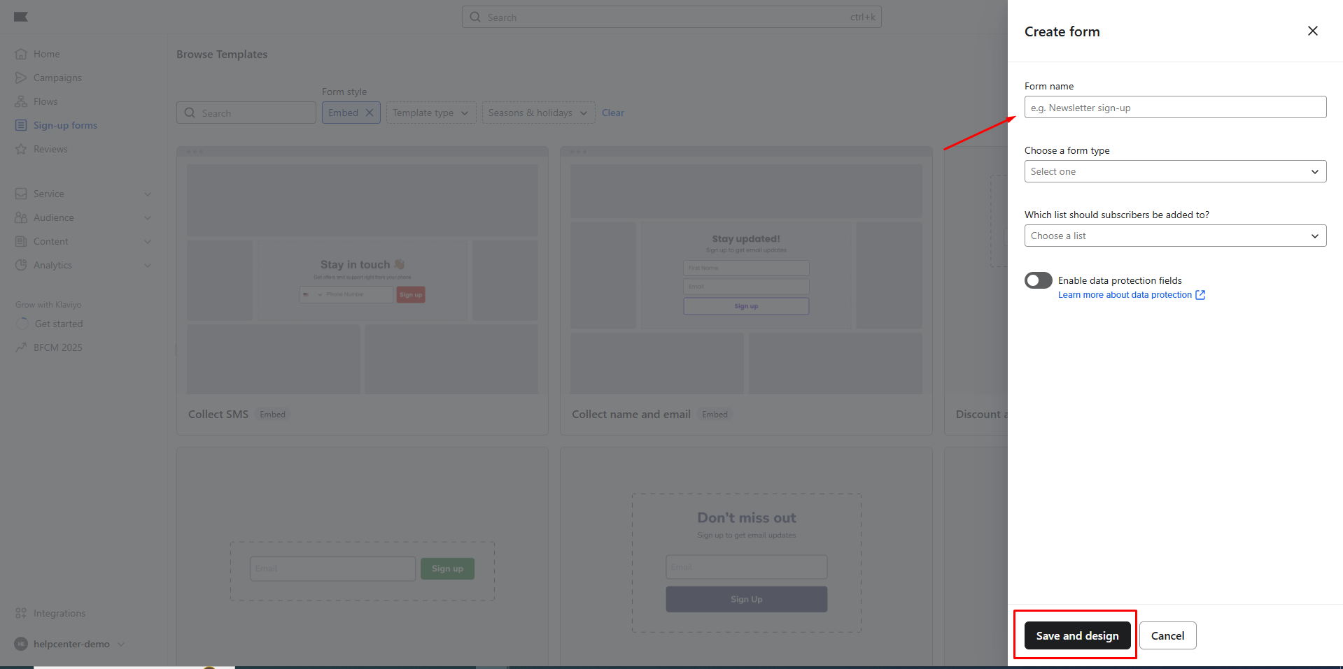 klaviyo-customize-font