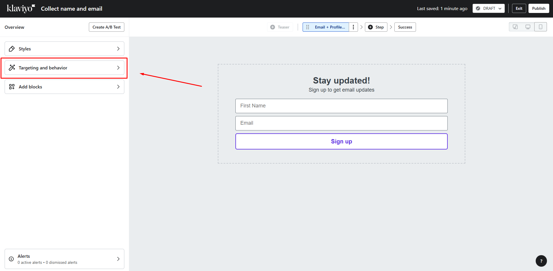 klaviyo-targeting-behaviour