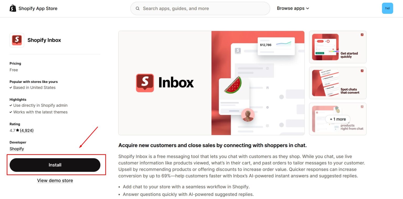 Shopify Inbox - Help Center