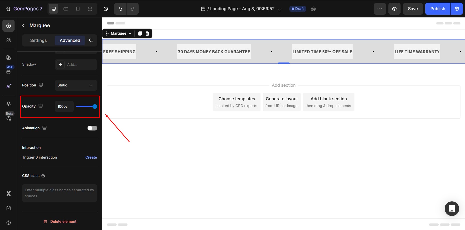 marquee-element-opacity