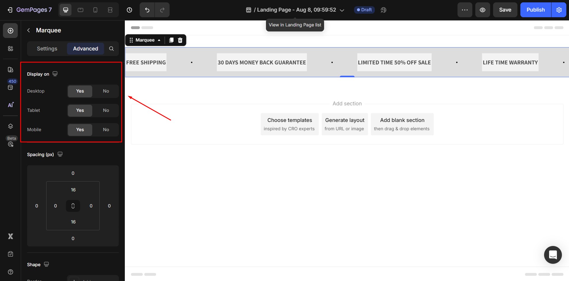 marquee-element-display-on
