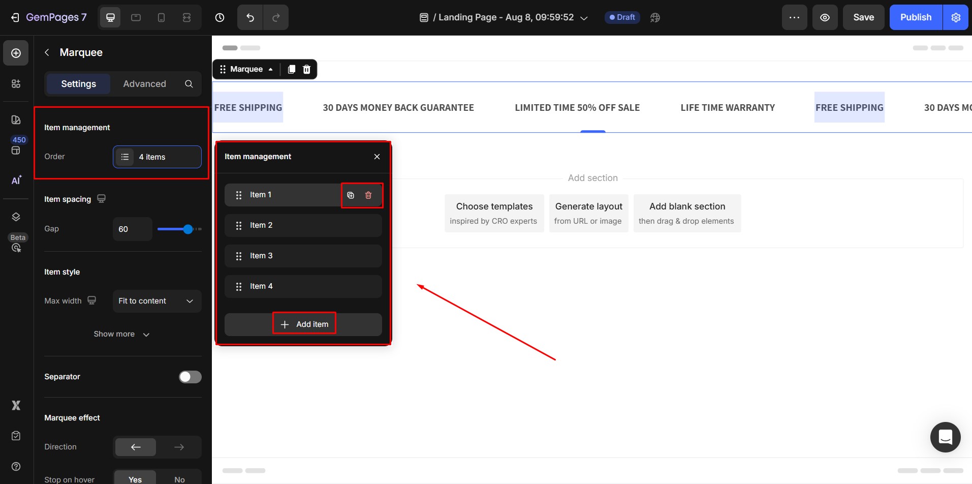 marquee-element-iten-management