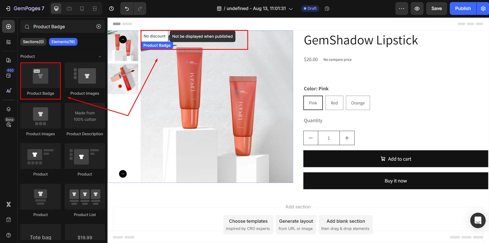 product-badge-drag-drop