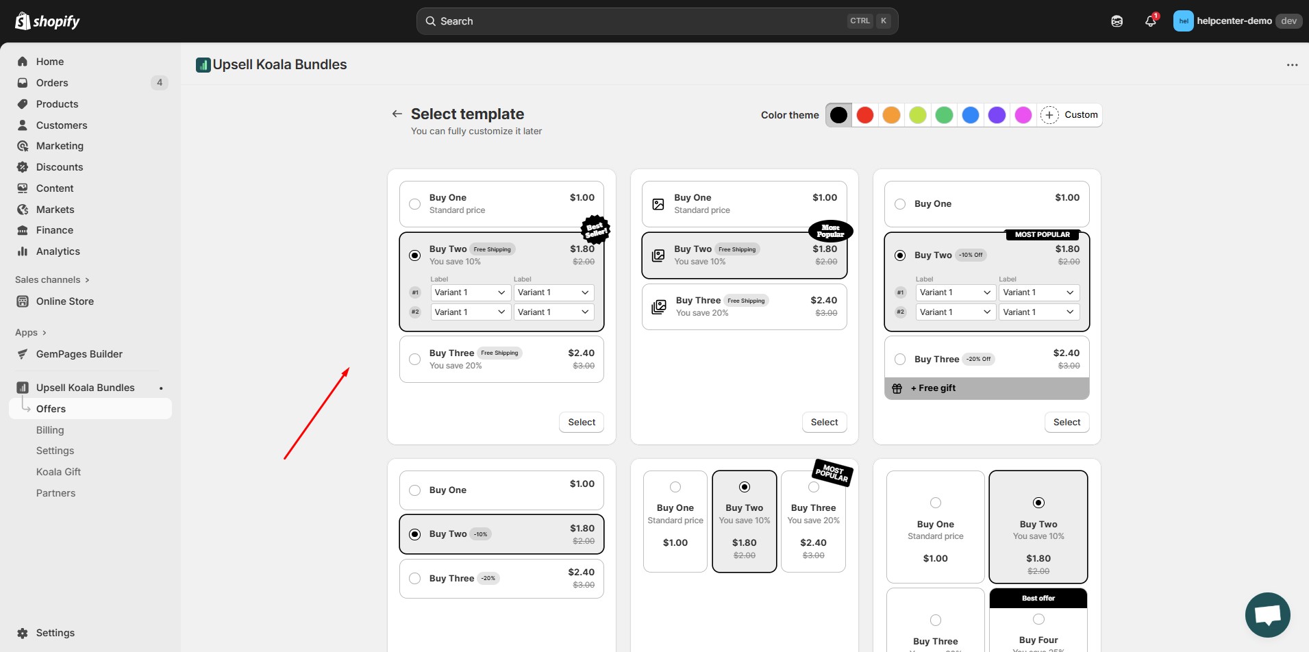 koala-bundle-select-template