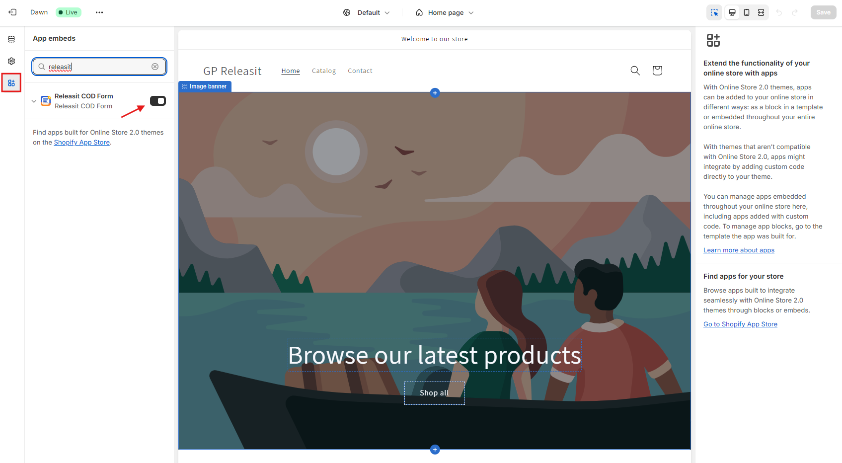 active releasit COD Form