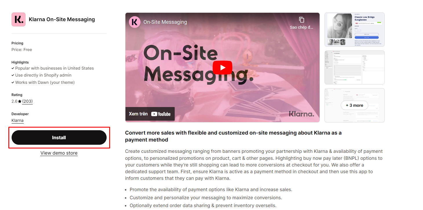 Klarna install 1