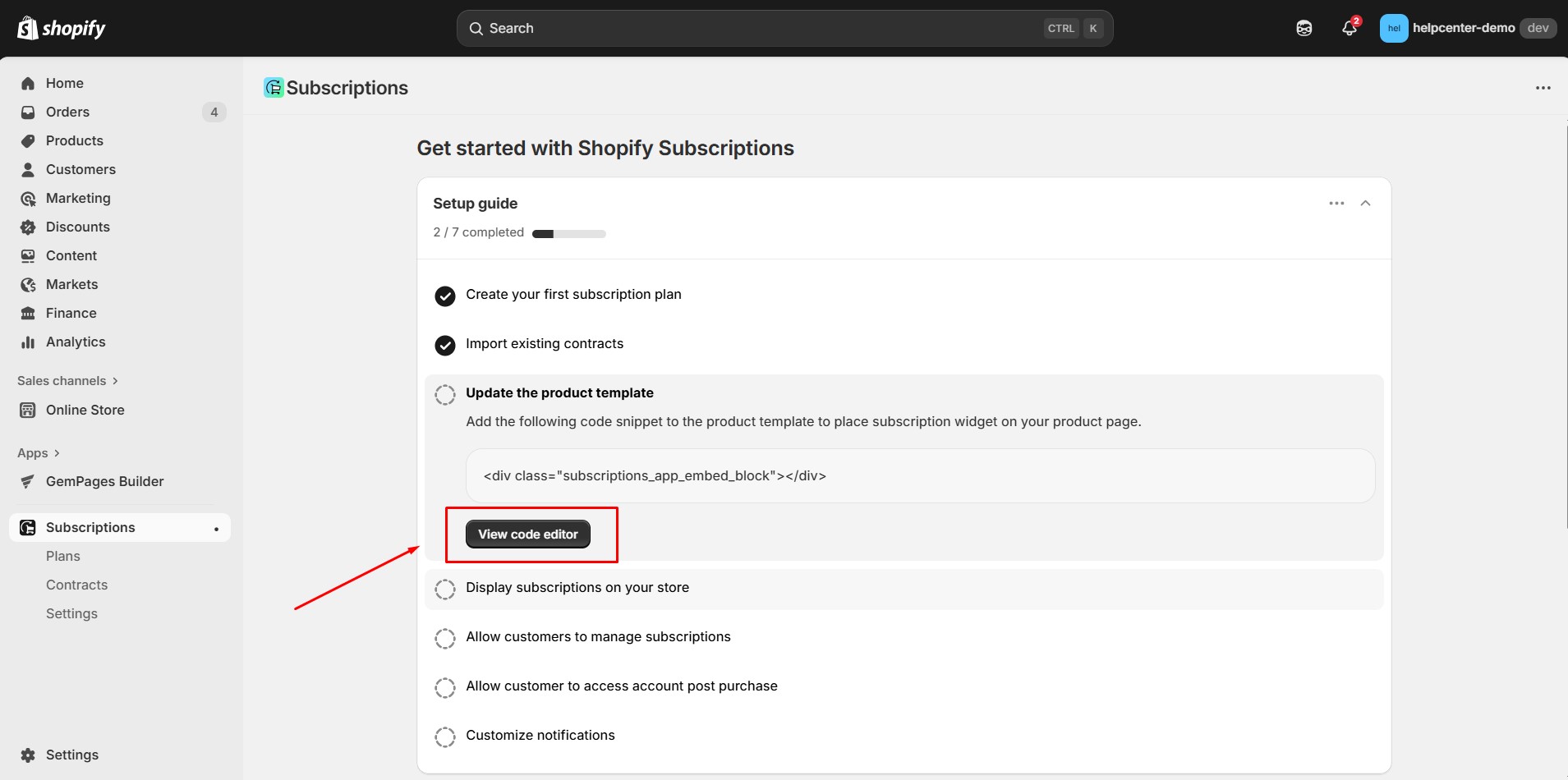 shopify-subscription-view-code-editor