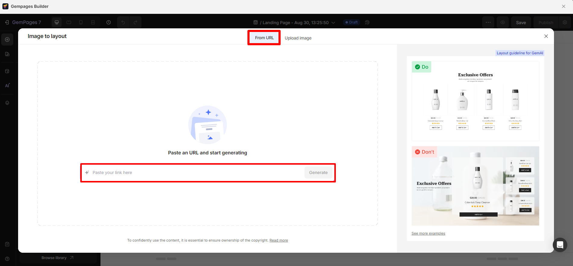 image-to-layout-paste-url