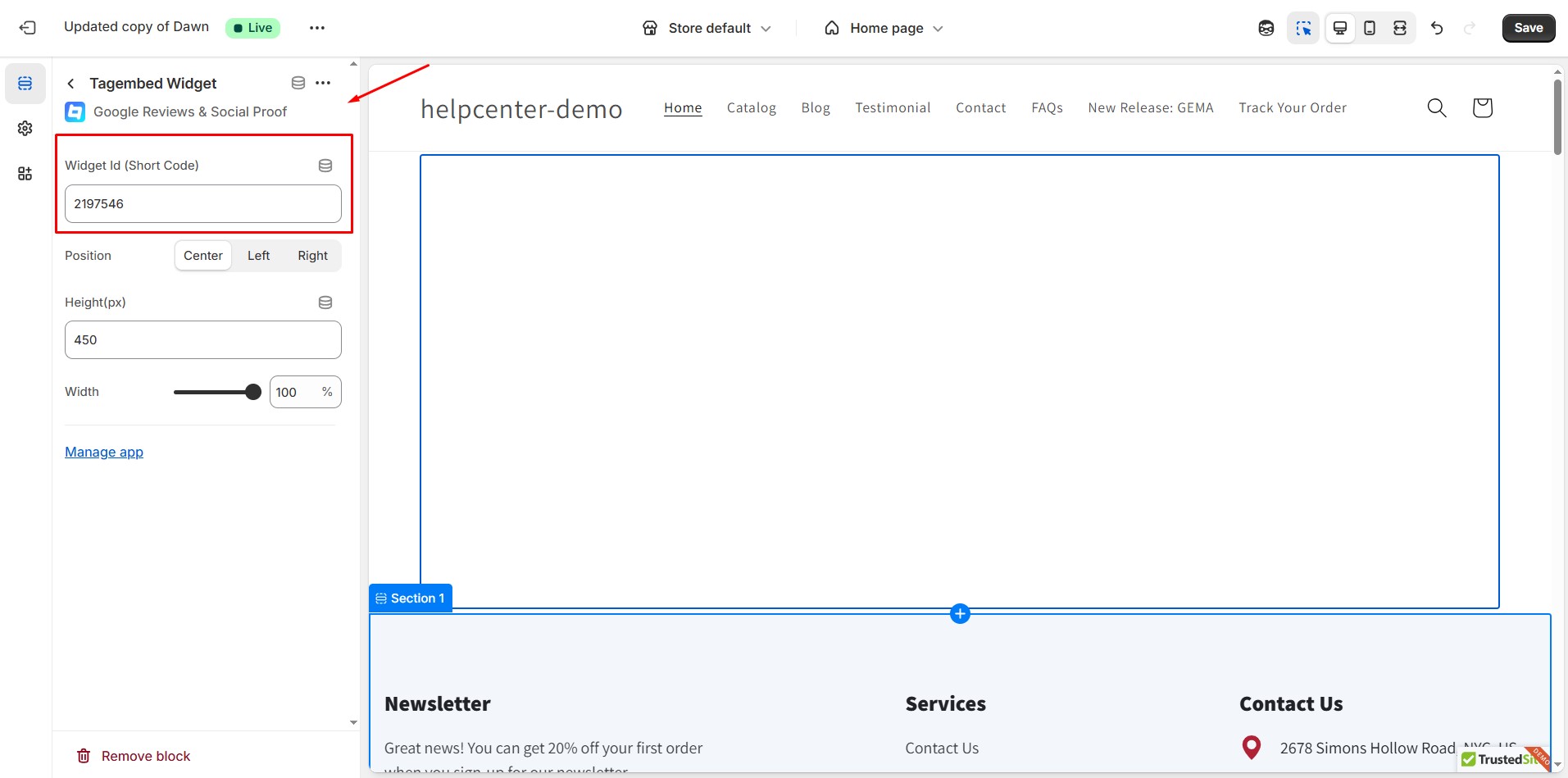 google-reviews-paste-code