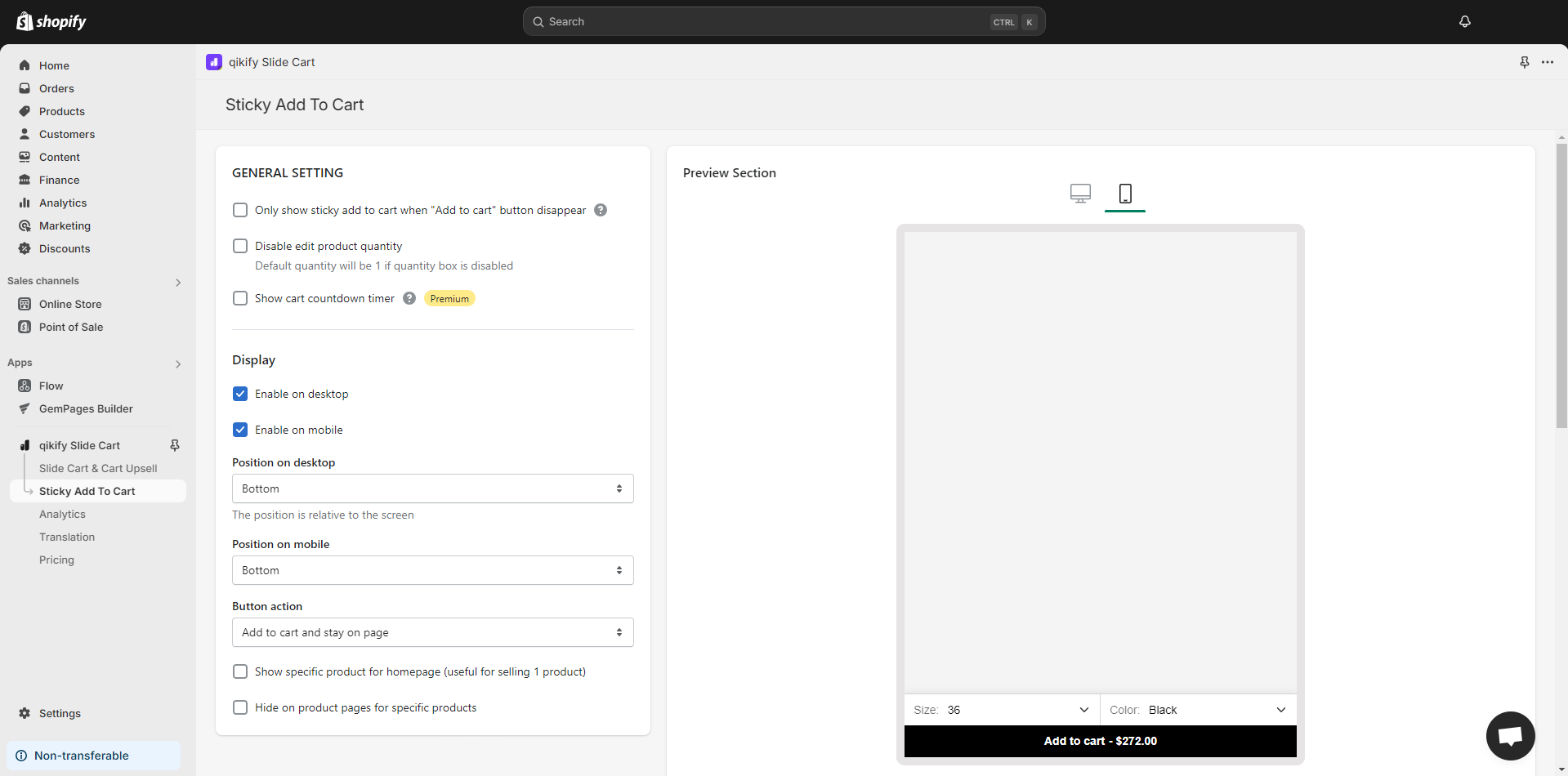 sticky-add-to-cart-settings