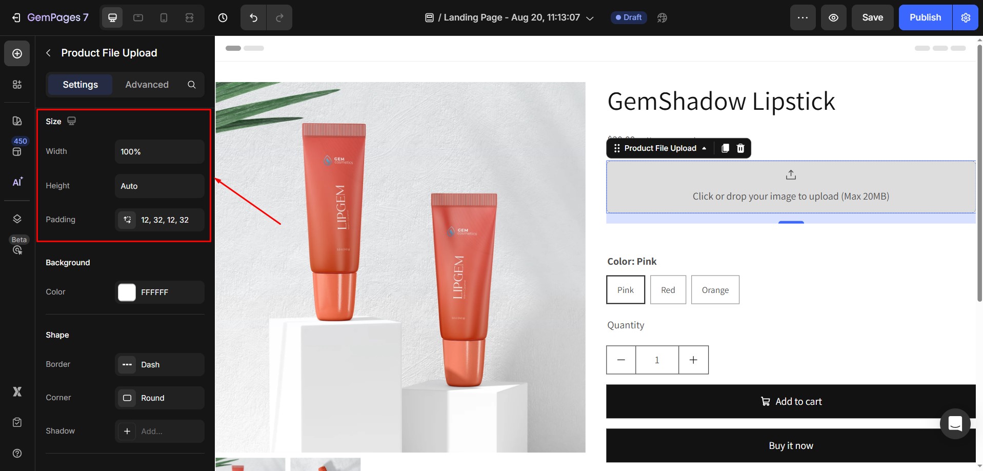 product-file-upload-size