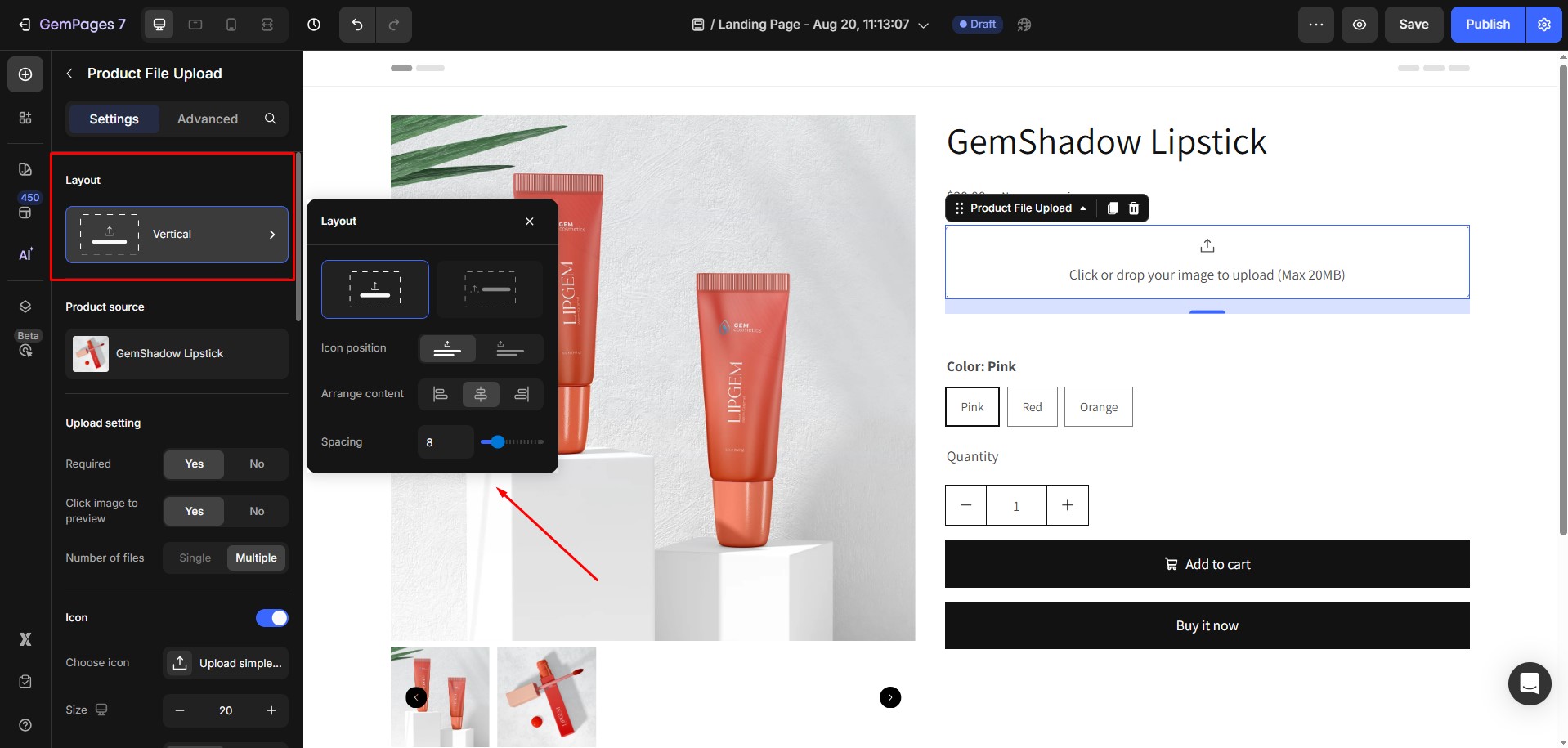 product-file-upload-layout