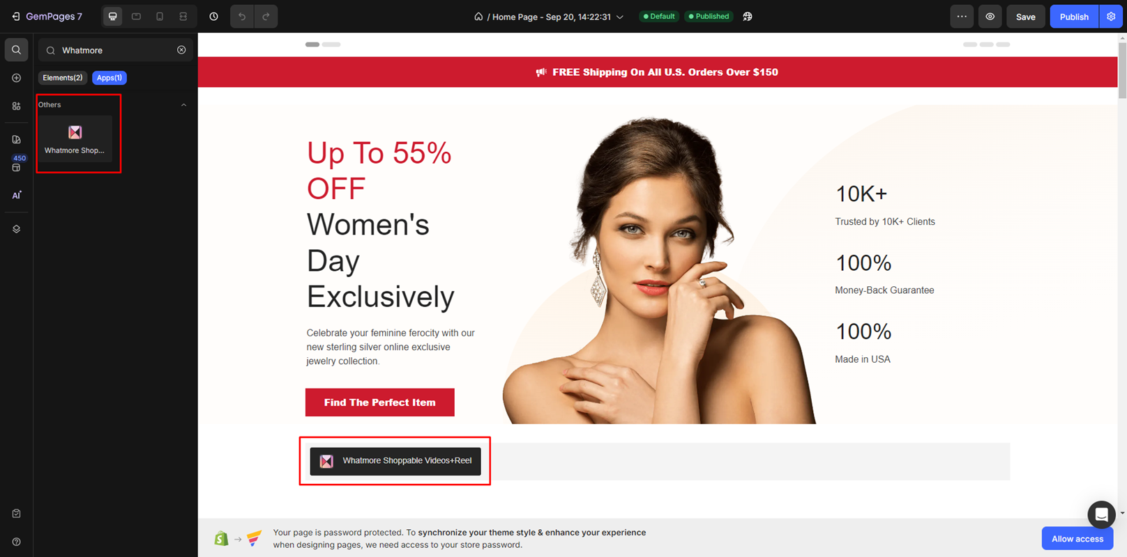 search-bar-to-find -Whatmore-Shoppable -Videos-Reel-app