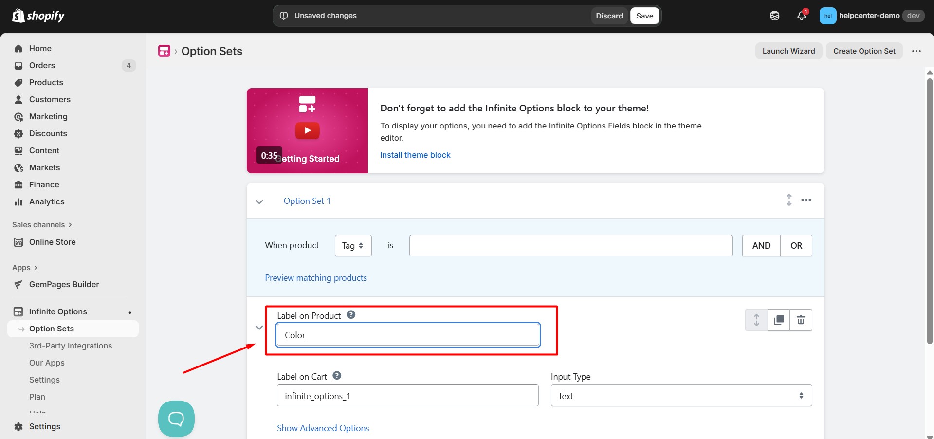 infinite-product-options-product-label