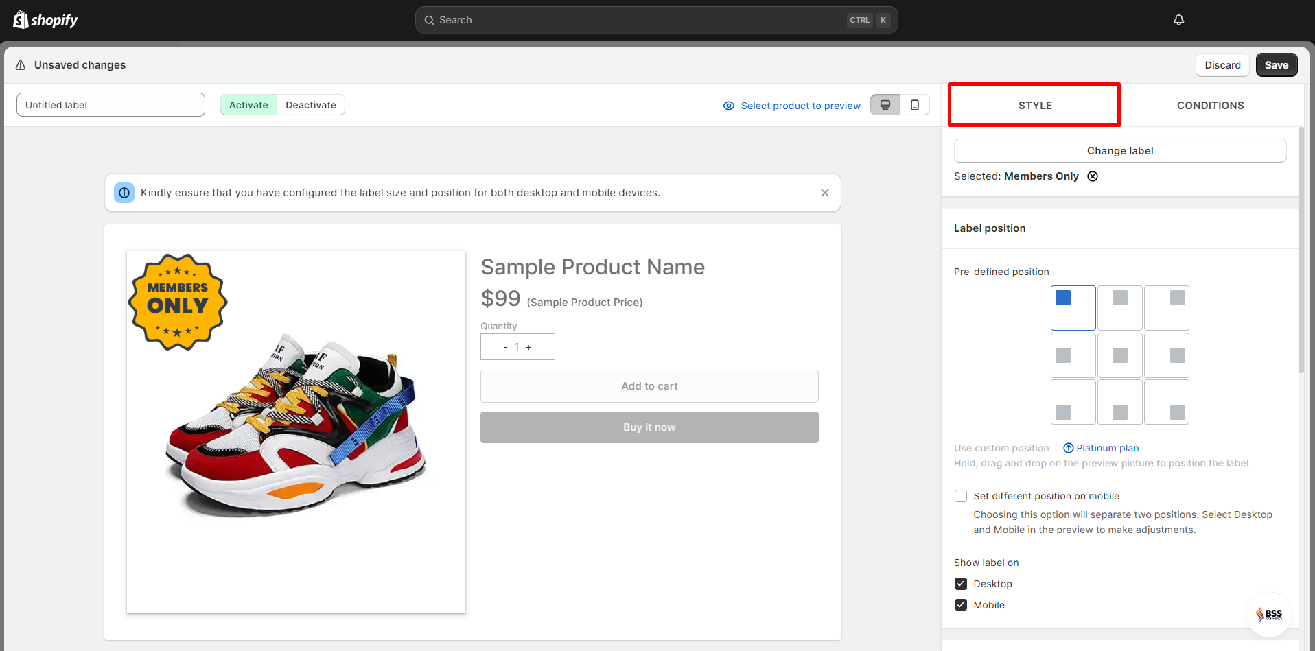 customize-product-label