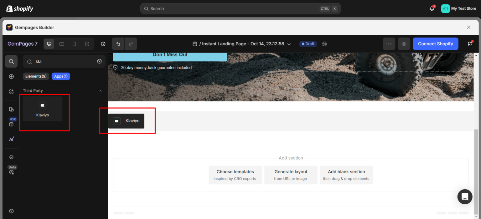 Add Klaviyo Form To Instant Landing Page - Help Center