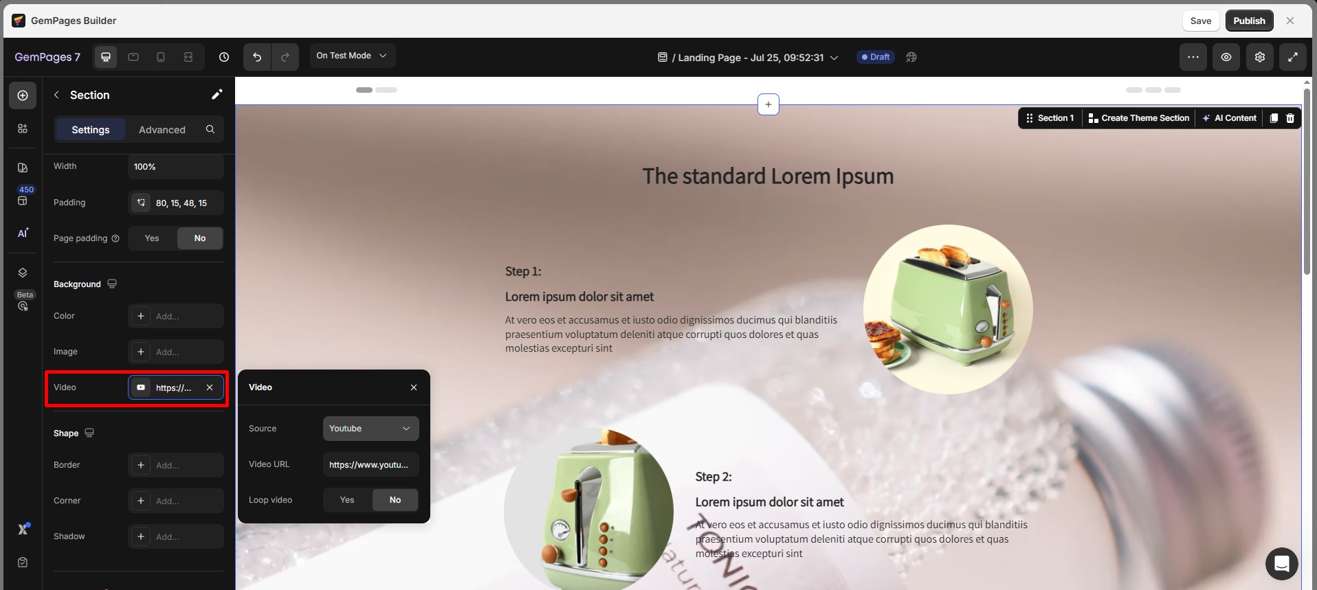 background-setting-video