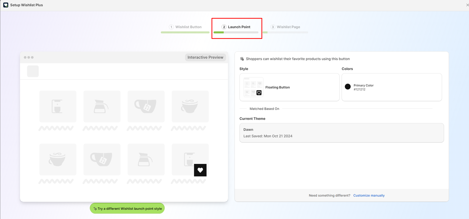 customize-launch-point