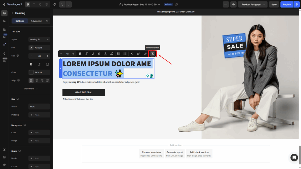 Change Text Styles - Help Center