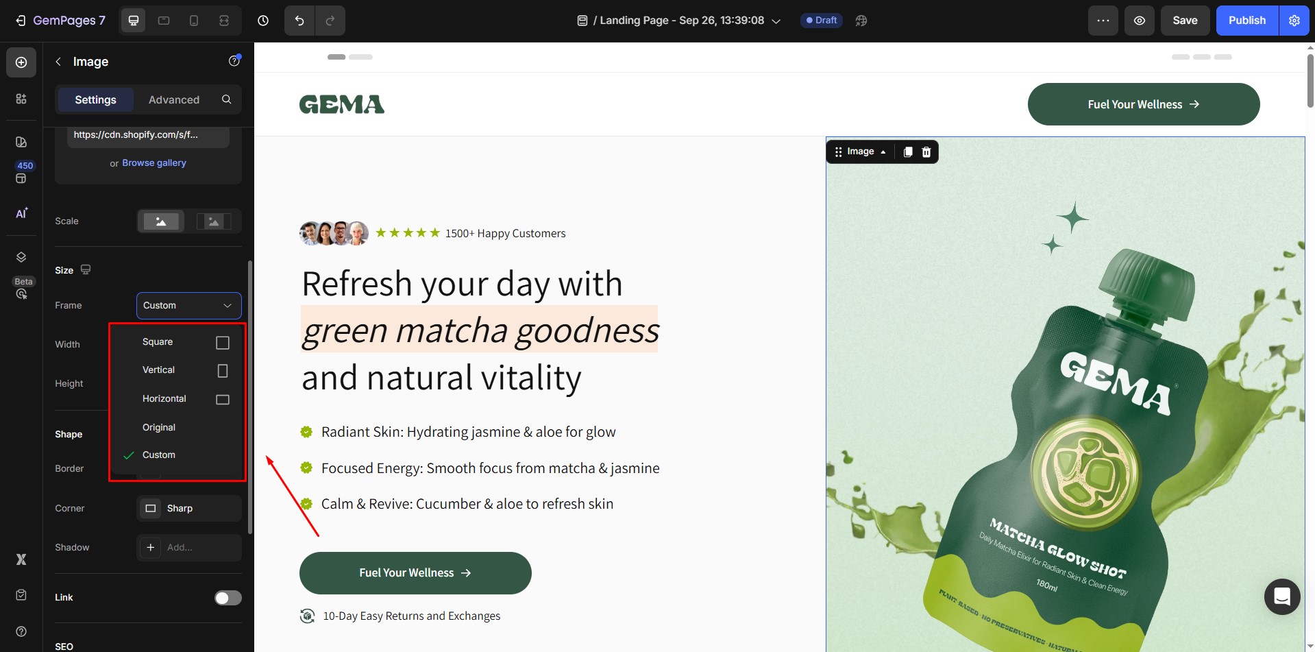 size-dimension-frame