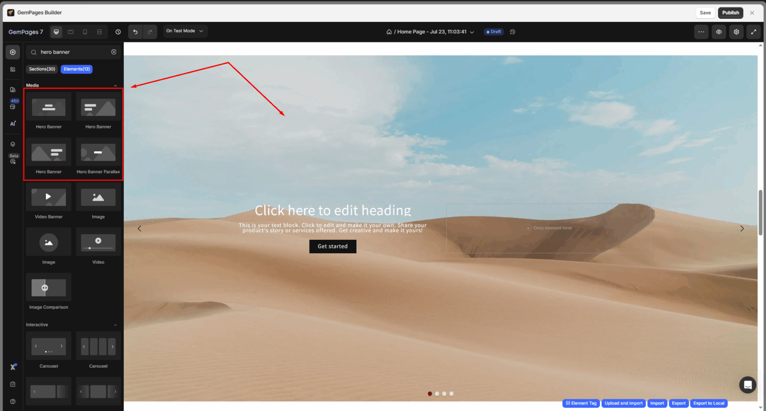 Design Slideshow with Hero Banner & Carousel Element - Help Center